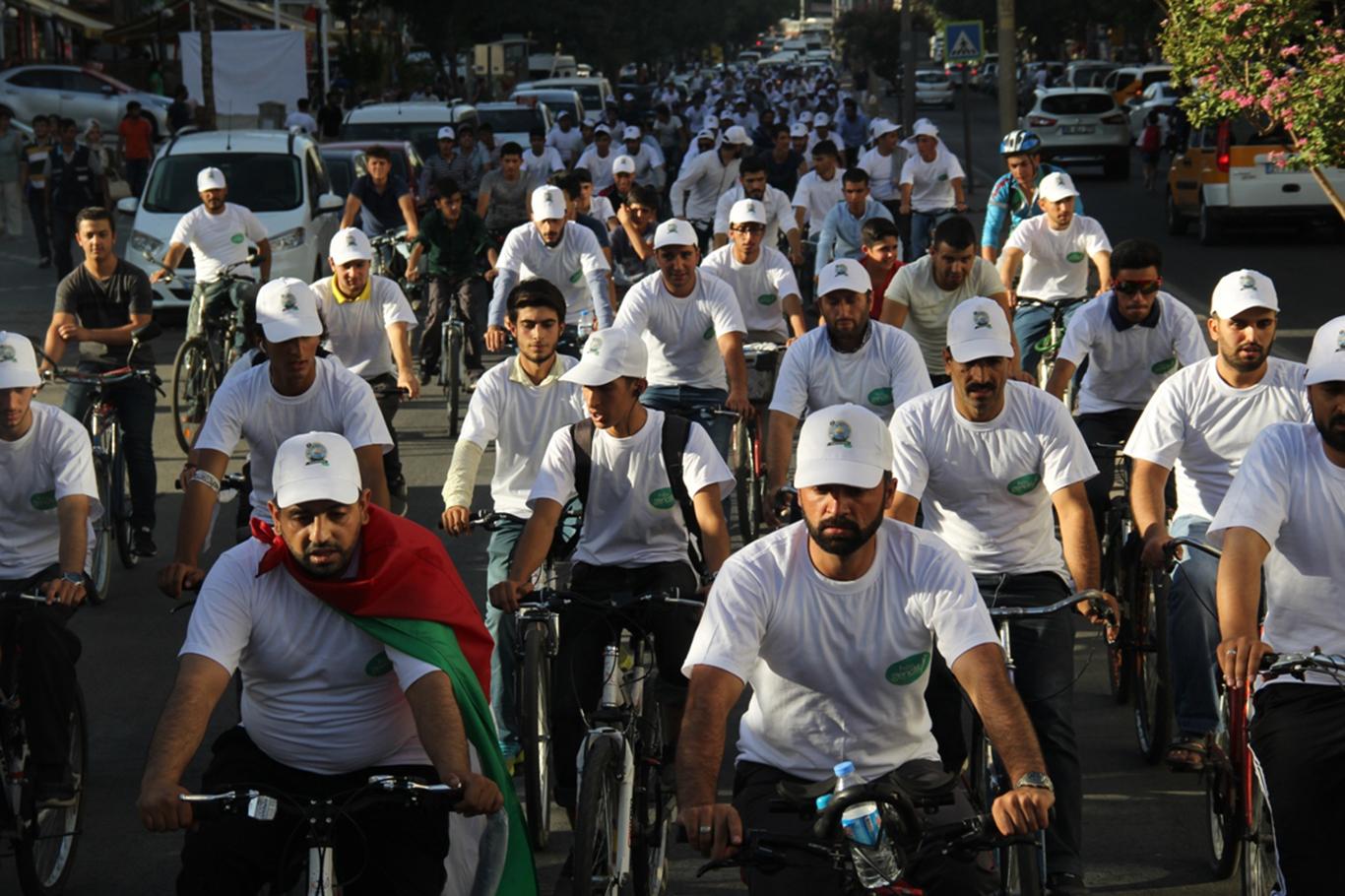 HÜDA PAR Gençlik Kolları "Kudüs" için pedal çevirdi